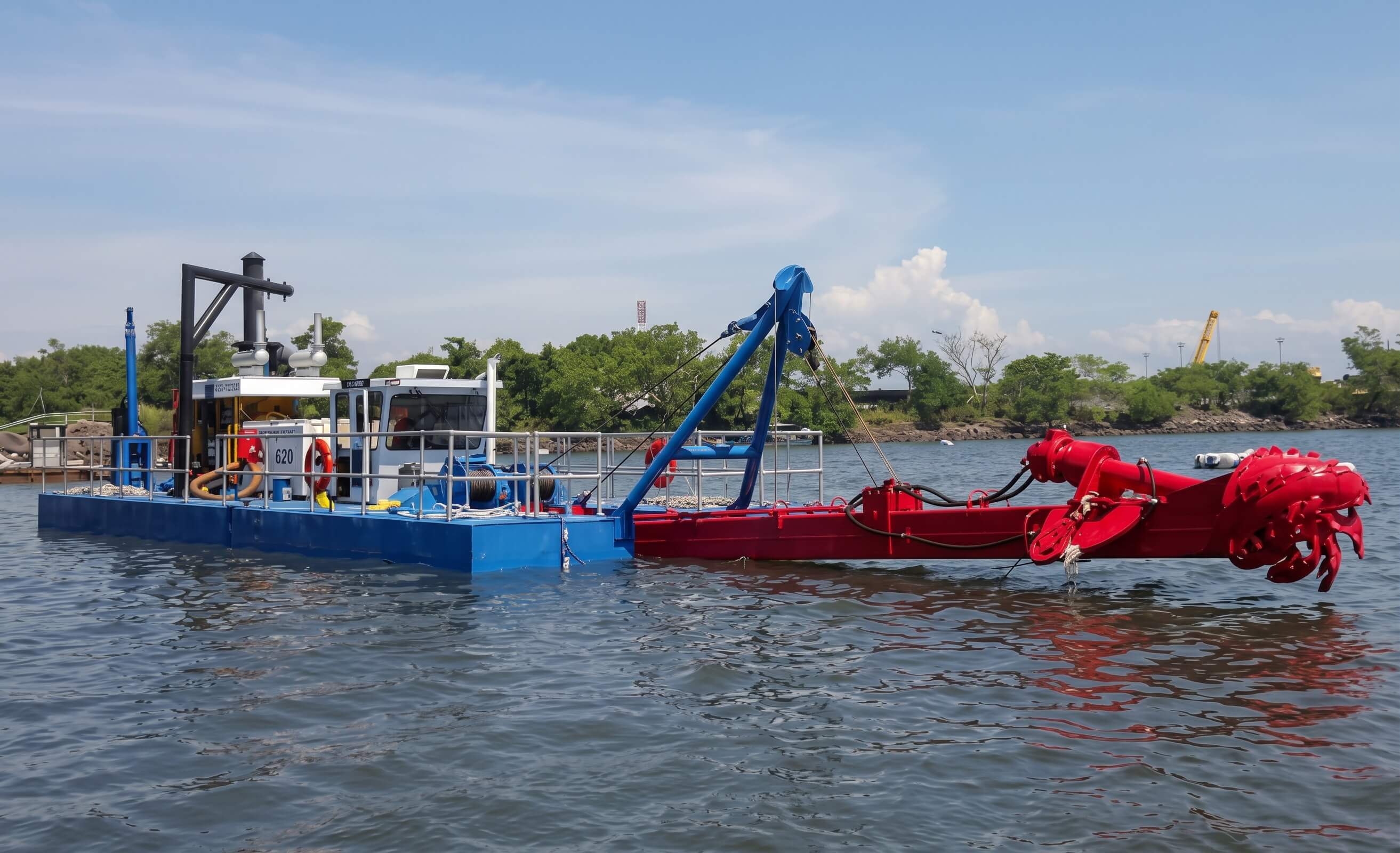 Dredging, reclamation and sand-filling